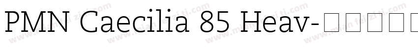 PMN Caecilia 85 Heav字体转换